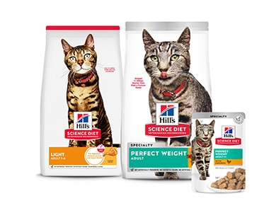 Weight management cat foods